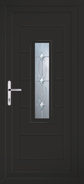 Black Montrose Mezanno Upvc Back Door