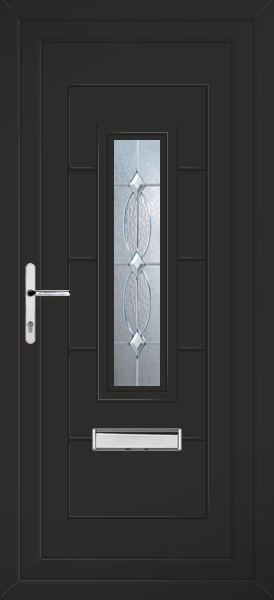 Black Montrose Mezanno Upvc Front Door