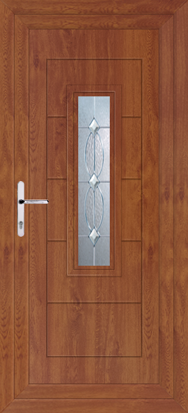 Golden Oak Montrose Mezanno Upvc Back Door