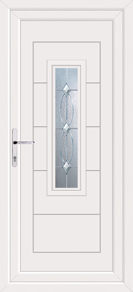 White Montrose Mezanno Upvc Back Door