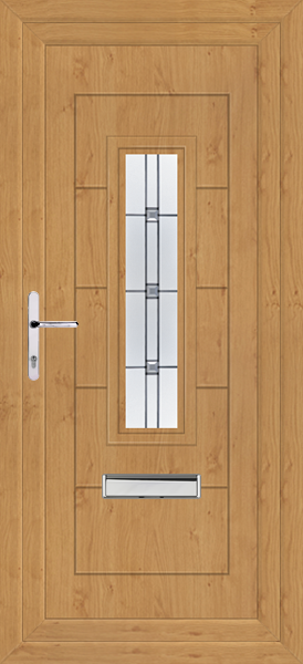 Irish Oak Montrose Milan Upvc Front Door