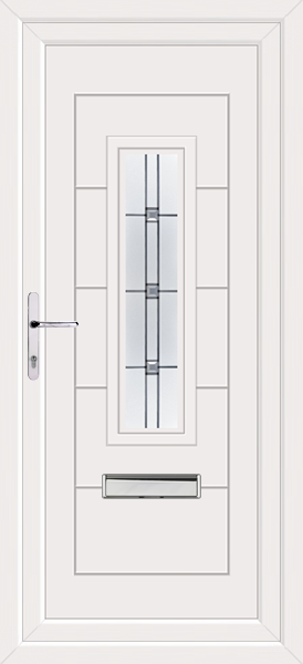 White Montrose Milan Upvc Front Door