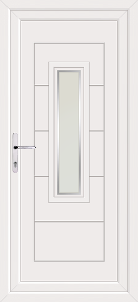 White Montrose Naples Upvc Back Door