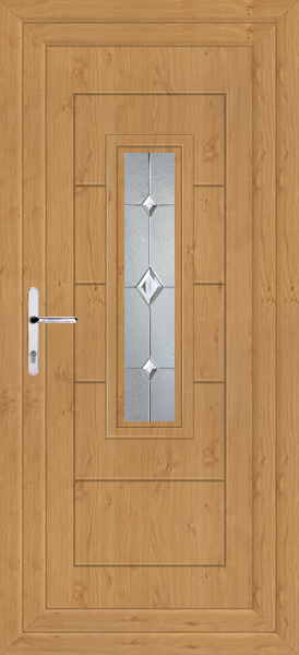 Irish Oak Montrose Nusco Upvc Back Door