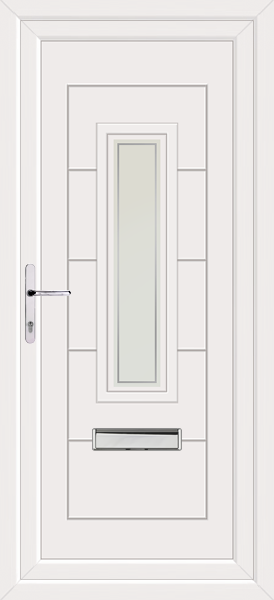 White Montrose Pavia Upvc Front Door