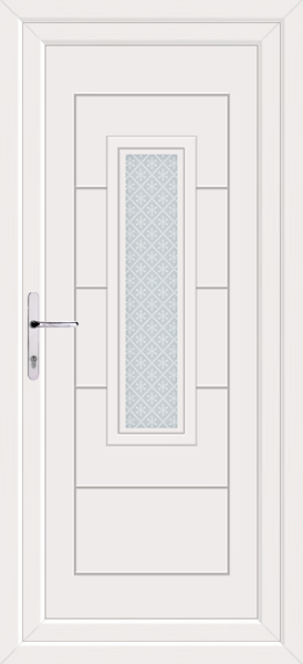 White Montrose Pesaro Upvc Back Door
