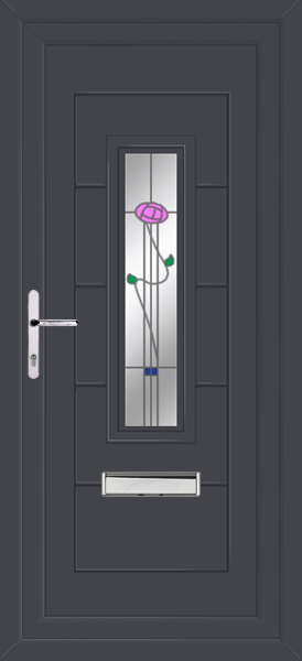 Anthracite Grey Montrose Ronay Upvc Front Door