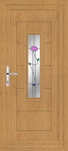 Irish Oak Montrose Ronay Upvc Back Door