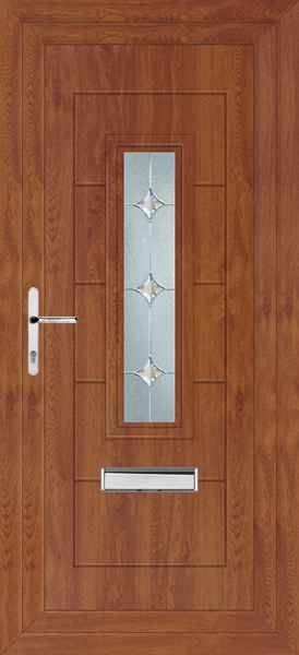 Golden Oak Montrose Sero Upvc Front Door