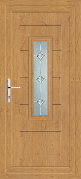 Irish Oak Montrose Sero Upvc Back Door