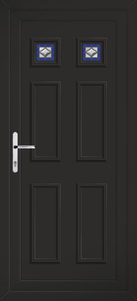 Black Rannoch Two Lyra Upvc Back Door