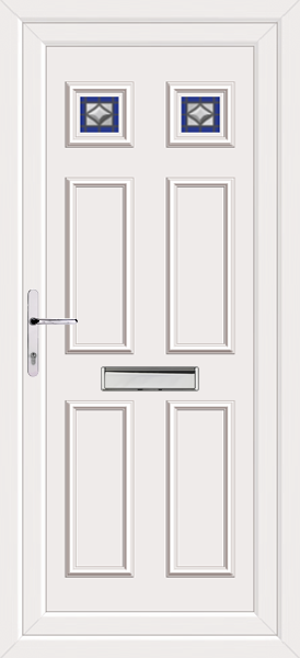 White Rannoch Two Lyra upvc front doors