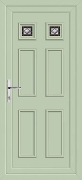 Chartwell Green Rannoch Two Onyx Upvc Back Door