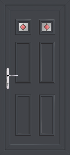 Anthracite Grey Rannoch Two Rossa Upvc Back Door
