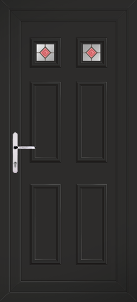Black Rannoch Two Rossa Upvc Back Door