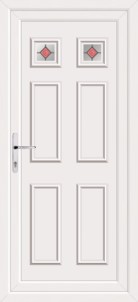 White Rannoch Two Rossa Upvc Back Door