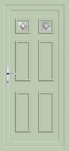 Chartwell Green Rannoch Two Zirconia Upvc Back Door