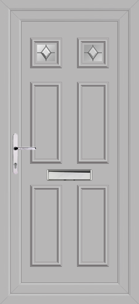 Agate Grey Rannoch Two Zirconia upvc front doors