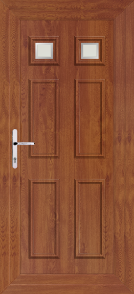 Golden Oak Rannoch Two Naples Upvc Back Door