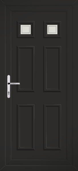 Black Rannoch Two Pavia Upvc Back Door