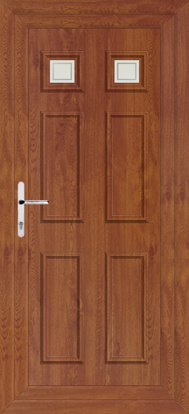 Golden Oak Rannoch Two Pavia Upvc Back Door