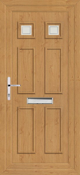 Irish Oak Rannoch Two Pavia Upvc Front Door