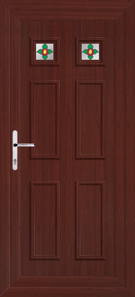 Rosewood Rannoch Two Rose Upvc Back Door
