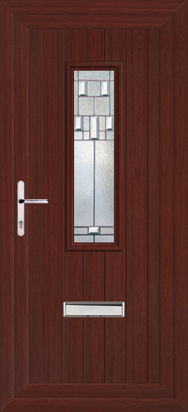 Rosewood Scaven Bienno Upvc Front Door