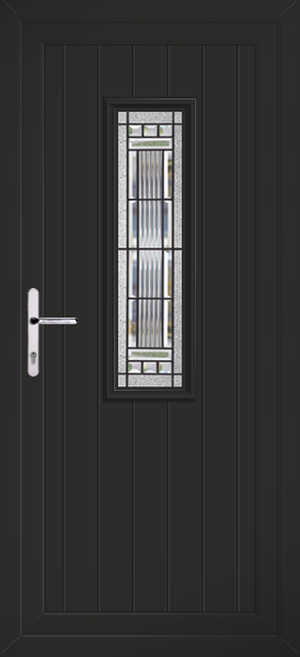 Black Scaven Massa Upvc Back Door