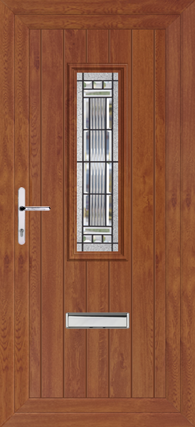 Golden Oak Scaven Massa Upvc Front Door
