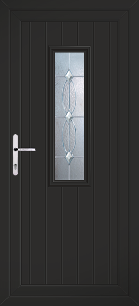 Black Scaven Mezanno Upvc Back Door