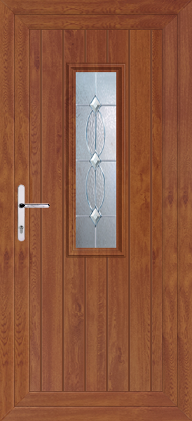 Golden Oak Scaven Mezanno Upvc Back Door