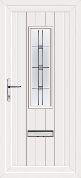 White Scaven Milan Upvc Front Door