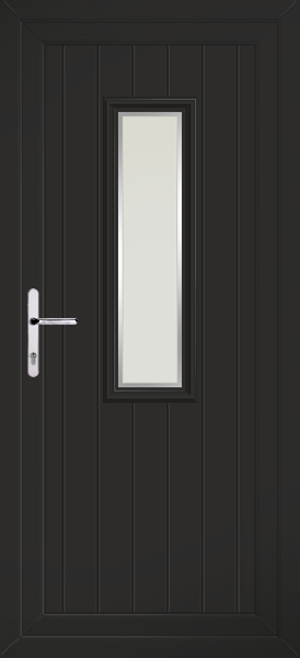 Black Scaven Naples Upvc Back Door