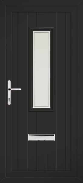 Black Scaven Pavia Upvc Front Door