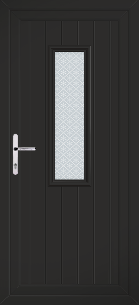 Black Scaven Pesaro Upvc Back Door