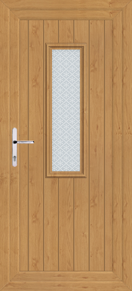 Irish Oak Scaven Pesaro Upvc Back Door