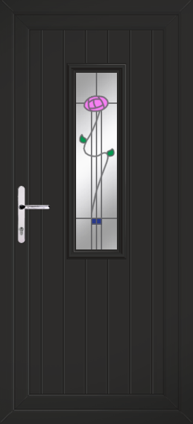 Black Scaven Ronay Upvc Back Door