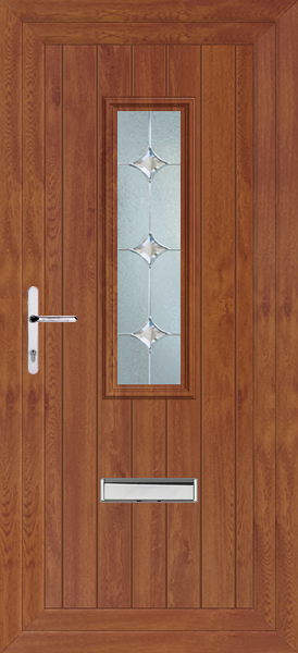 Golden Oak Scaven Sero Upvc Front Door