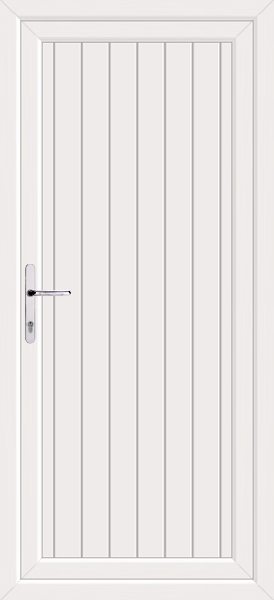 White Stable Style PVC-U Back Door