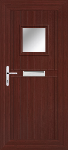Rosewood Torridon Clear/Pattern Upvc front door
