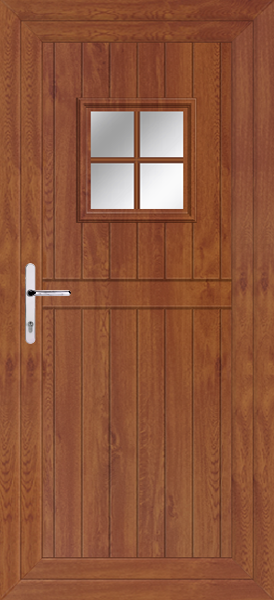 Golden Oak Cottage Georgian Bar Pvcu Door