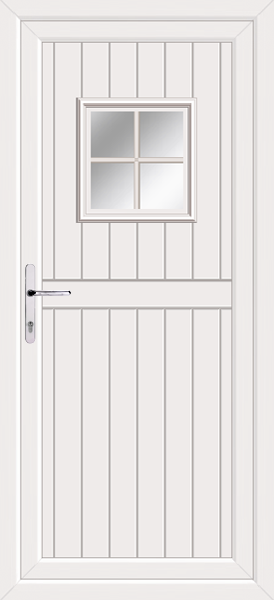 White Cottage Georgian Bar Pvcu Door