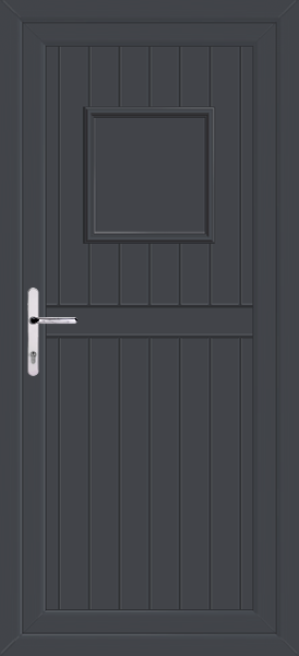 Anthracite Grey Torridon Solid Upvc Back Door