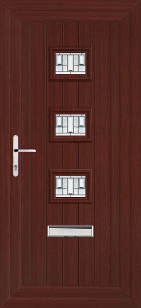 Rosewood Tummel Bienno Upvc Front Door