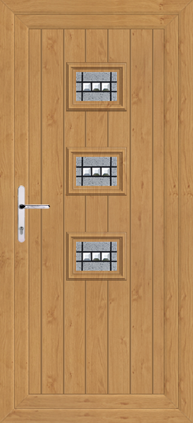 Irish Oak Tummel Massa Upvc Back Door