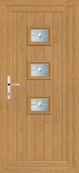 Irish Oak Tummel Mezanno Upvc Back Door