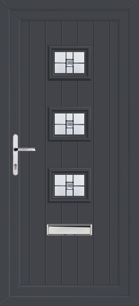Anthracite Grey Tummel Milan Upvc Front Door