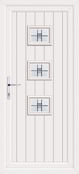 White Tummel Milan Upvc Back Door