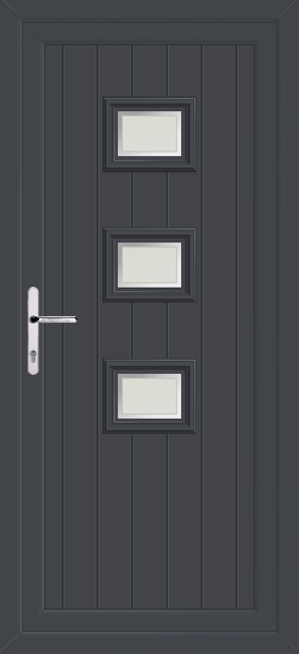 Anthracite Grey Tummel Naples Upvc Back Door